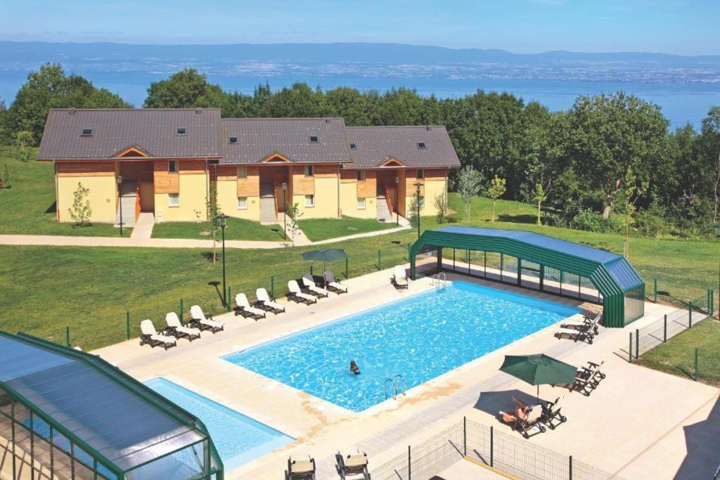 Vue Lac Leman & Piscine - Parking Free - Confort Appart 6 Pers Лугрин Экстерьер фото